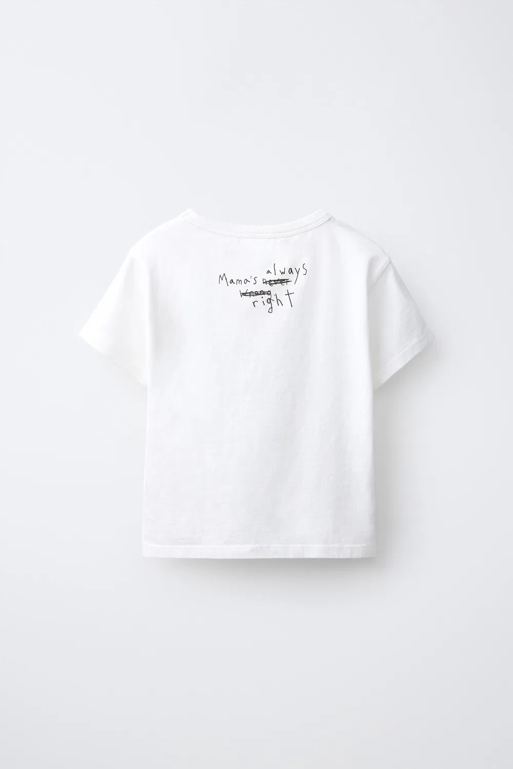 Футболка с принтом слогана ZARA, White — фото 2