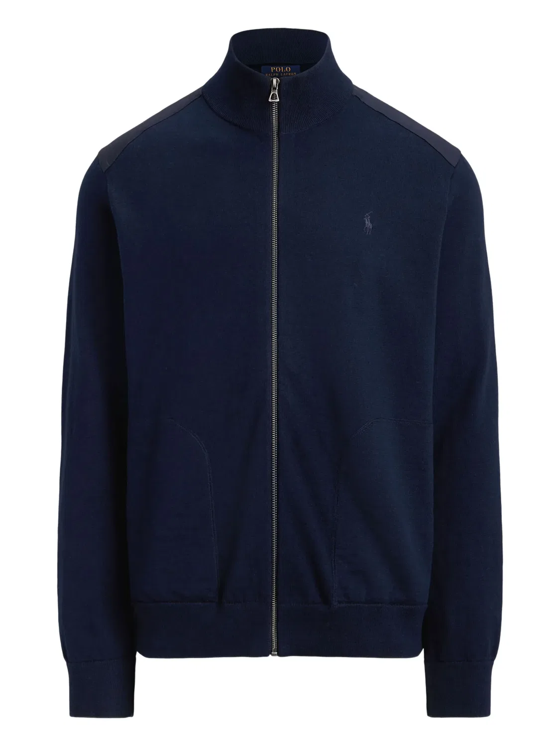 Кардиган с высоким воротником и молнией Polo Ralph Lauren, синий
