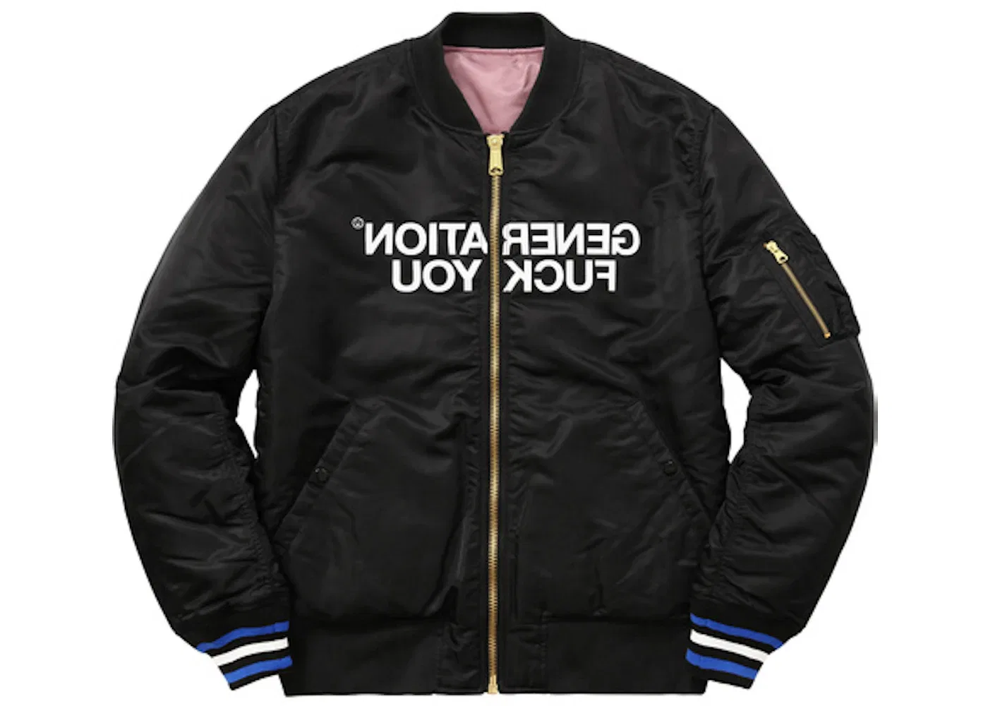 Мужская куртка-бомбер реверсивная MA-1 Supreme, Black