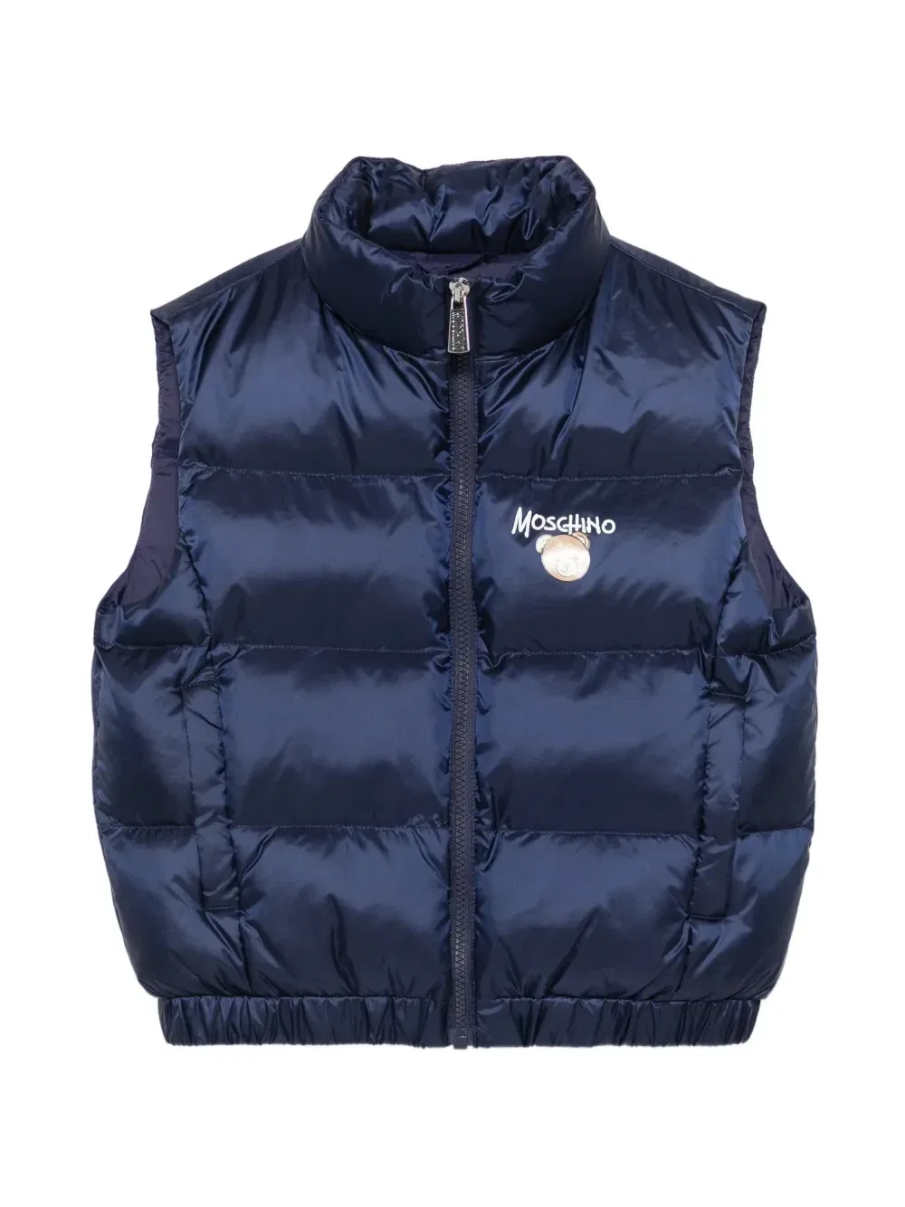 Жилет пуховик Moschino Kids, синий