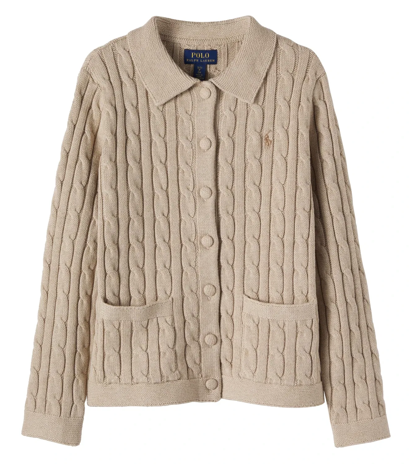 Кардиган хлопковый Polo Ralph Lauren Kids, Tan Heather