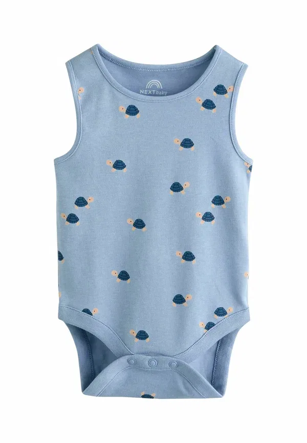 Боди с принтом динозавры Regular fit - miniprint 5 pack - body Next, teal blue, синий — фото 4