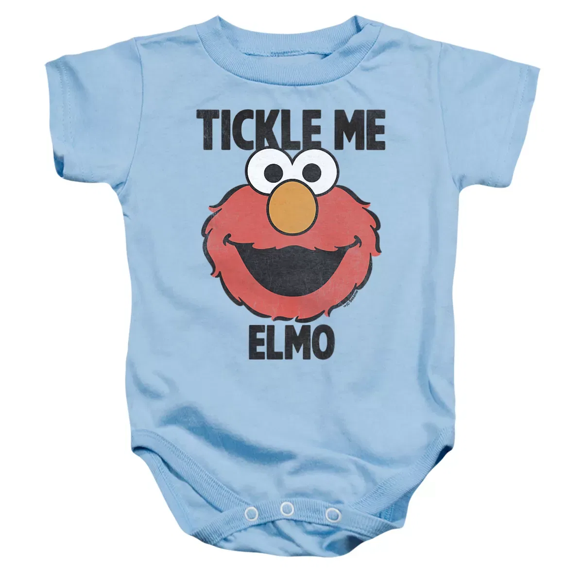 Детское боди с коротким рукавом Tickle Me Elmo Sesame Street, Light Blue