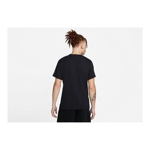 Мужская футболка с принтом Nike Dri-FIT Photo Basketball, Черный — фото 2