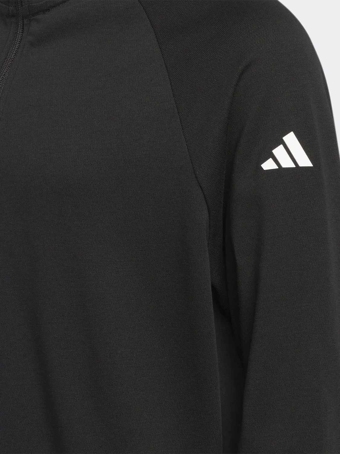 Джемпер гольф, ползунок с четверть-застежкой Adidas Golf, черный — фото 3