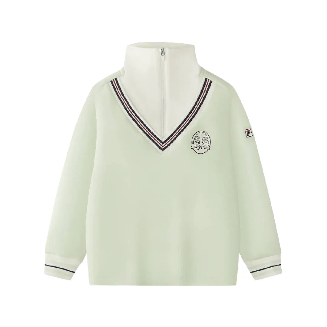 Детский свитшот с высоким воротником FILA KIDS, Spring Verdant Green