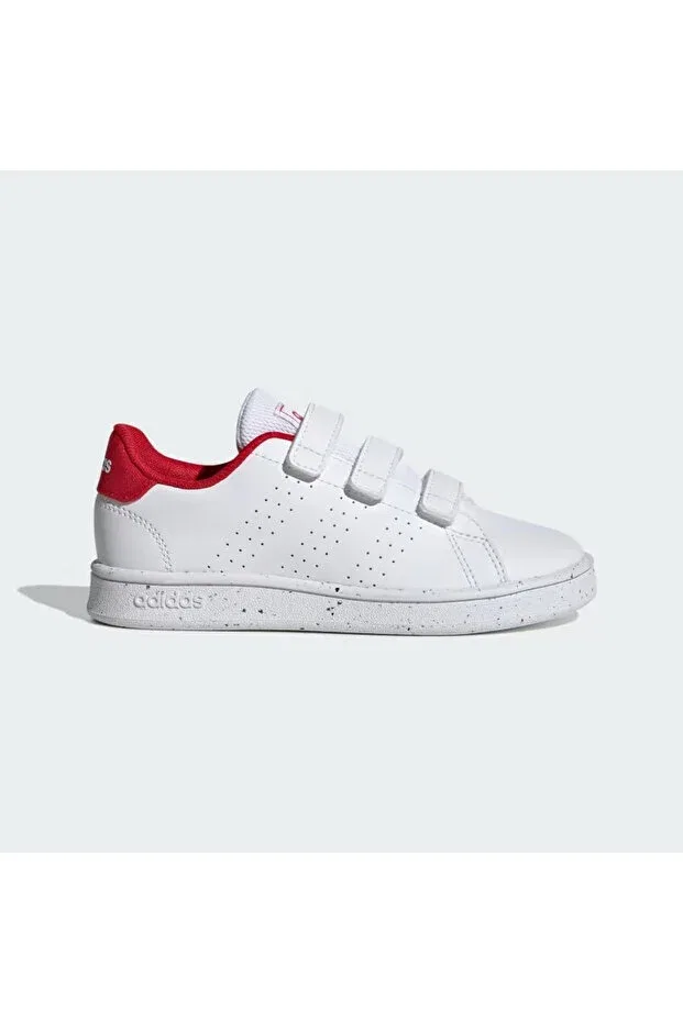 Детские спортивные кроссовки для девочек с липучкой Advantage cf c kids Adidas, White — фото 3