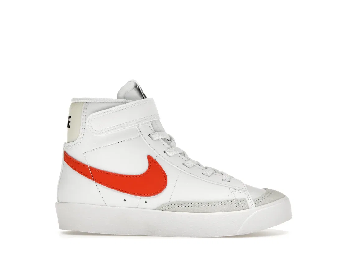 Детские кроссовки с высоким верхом Nike Blazer Mid 77, White/Coconut Milk/White/Picante Red