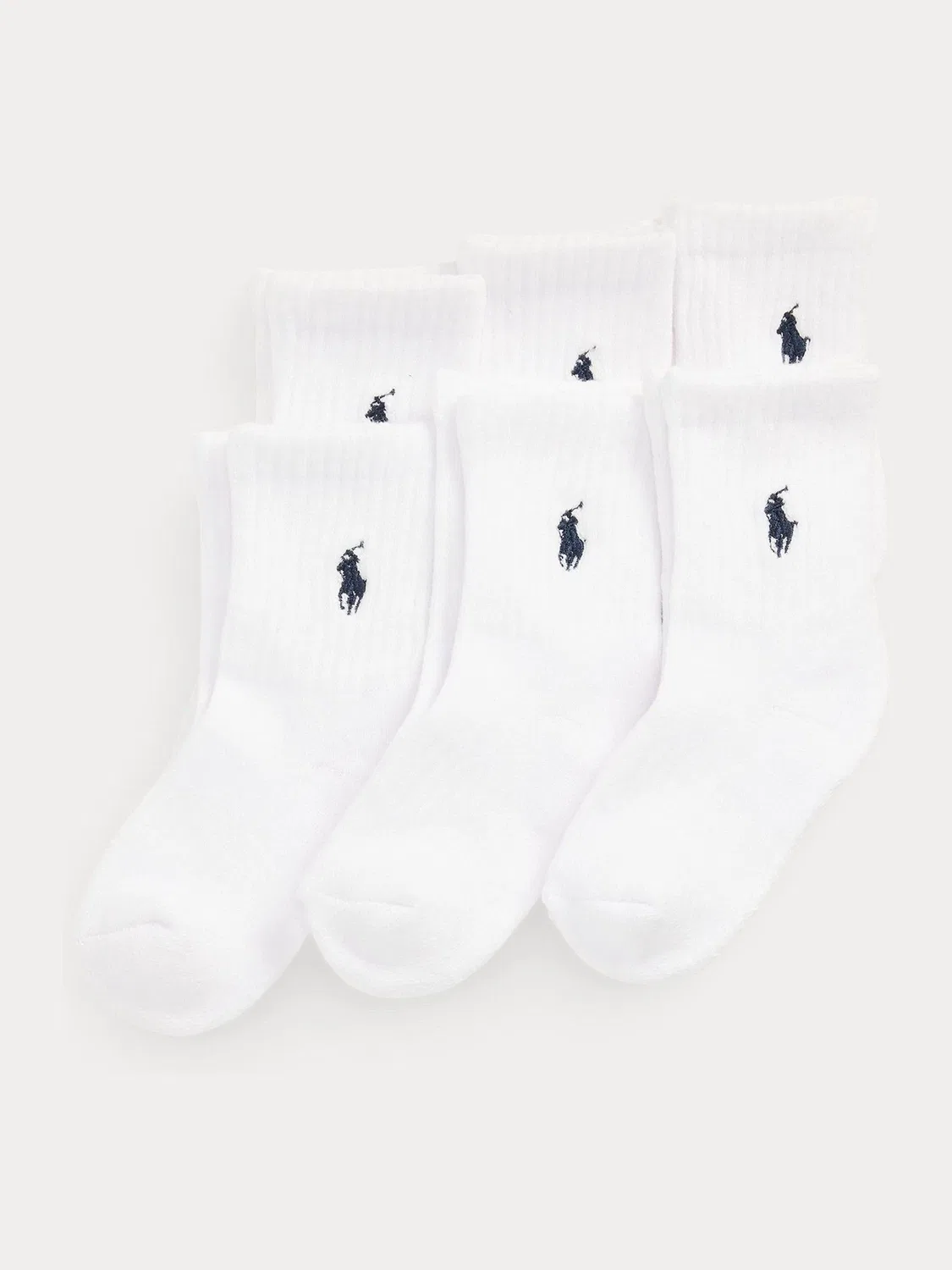 Носки хлопковые Polo Ralph Lauren White, 6 пар