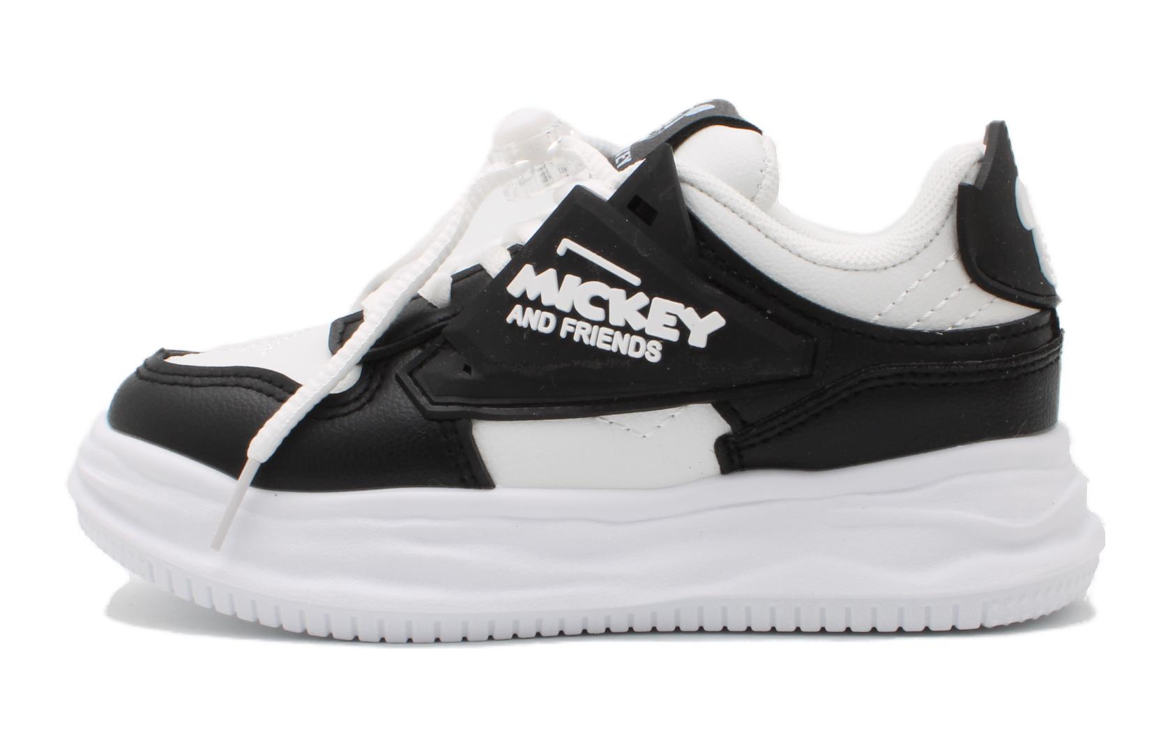 

Скользостойкие амортизирующие кроссовки с износостойкими свойствами низкие детские Disney, белый черный