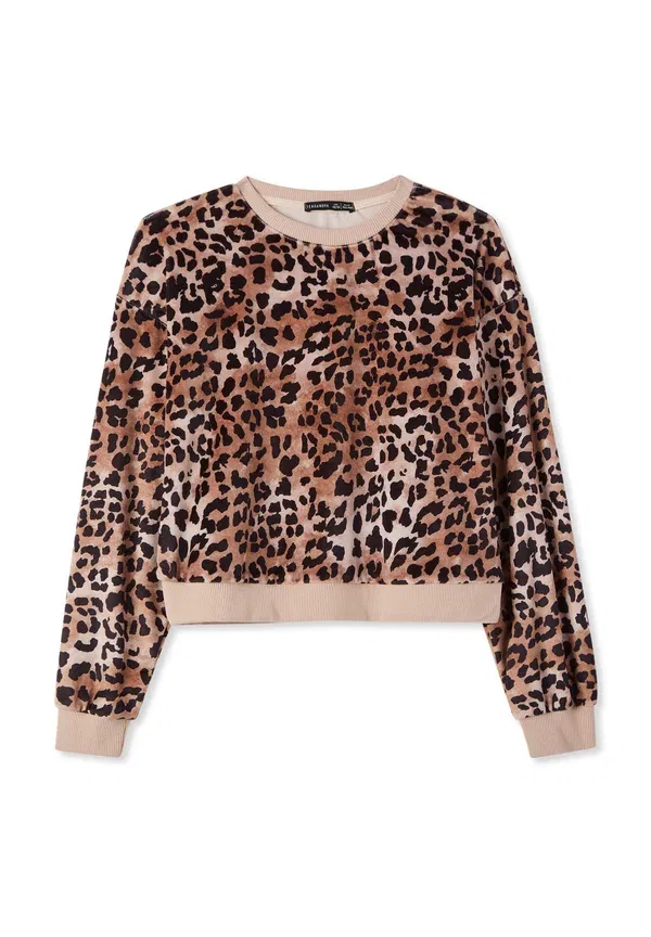 Худи с принтом Animal print Fantasia Terranova, Var Beige, бежевый