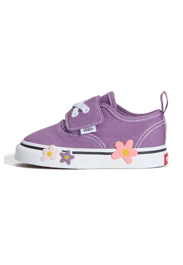 Ботинки с цветочной аппликацией Authentic elastic Vans, Prism Purple, фиолетовый