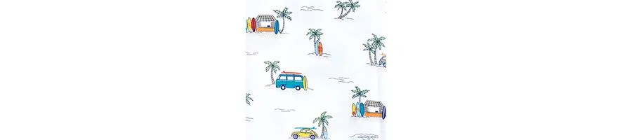 Детский спальный мешок-конверт без рукавов Cotton Sleevelessdom Slumber Shell Hudson Baby, Surfer Dude — фото 2