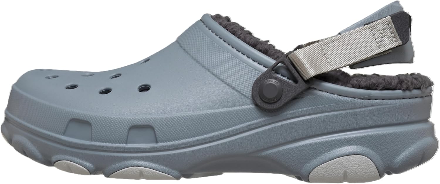 Кроксы для взрослых с подкладкой и регулируемым ремешком на пятке Crocs, Concrete — фото 4