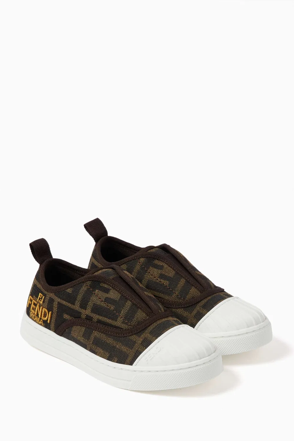 Кроссовки из хлопка FF Monogram Fendi
