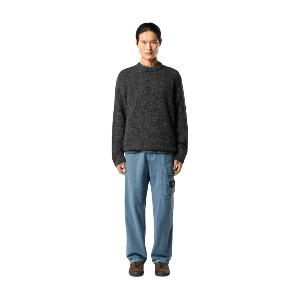 Мужские брюки-джоггеры Stone Island Loose-fit With Drawstring Cuffs, стальной синий