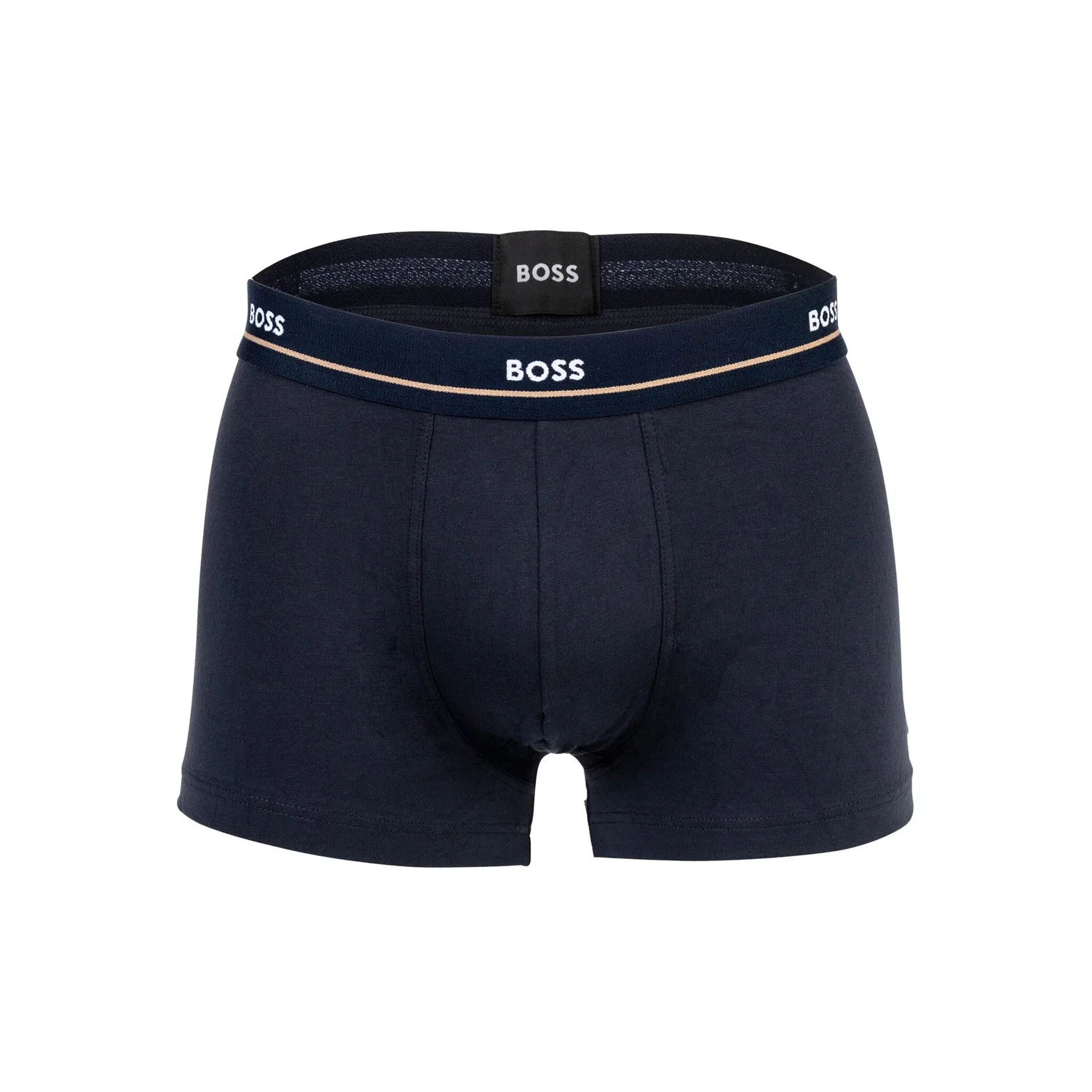 Мужские боксеры из хлопка с эластаном BOSS, Black/White/Blue — фото 3