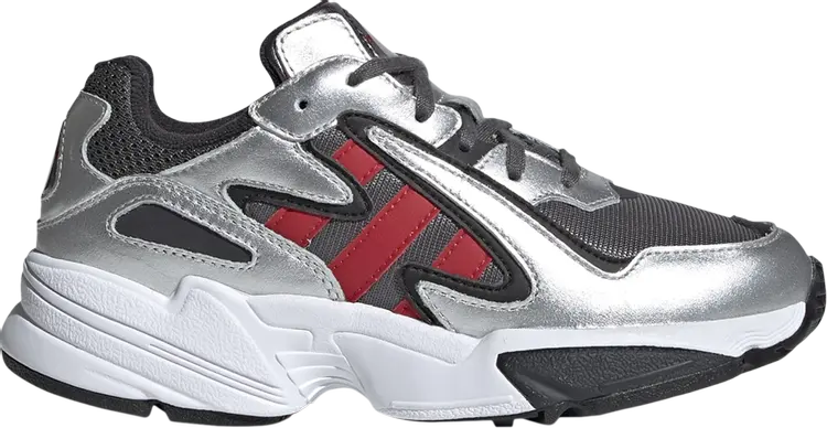 

Кроссовки Adidas Yung-96 Chasm J 'Silver Metallic Scarlet', серый