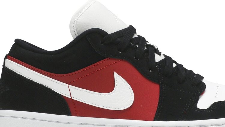 Кроссовки Wmns Air Jordan 1 Low Gym Red Black, красный — фото 2