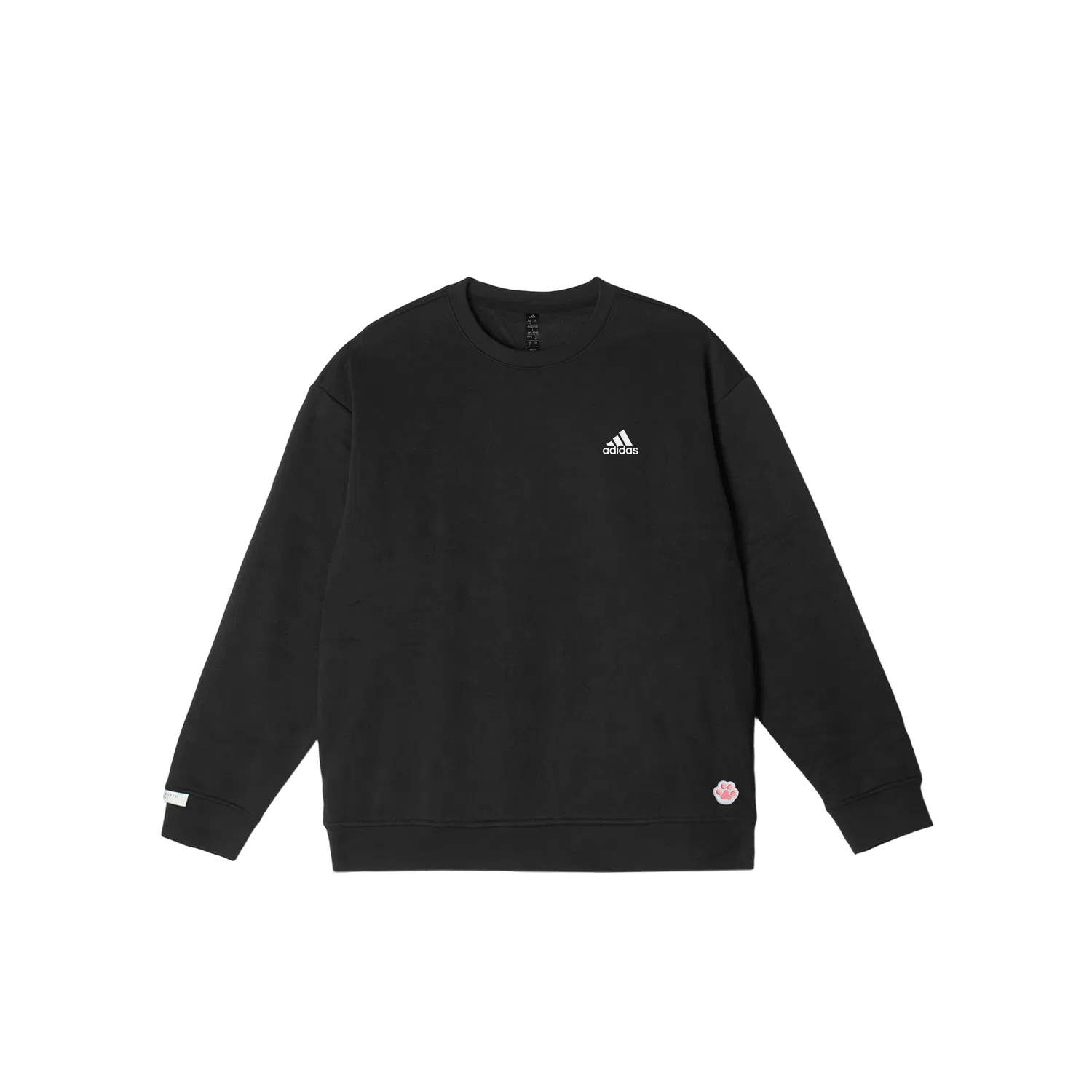 Мужское/Женское свитшот с принтом LABEL Adidas, Black