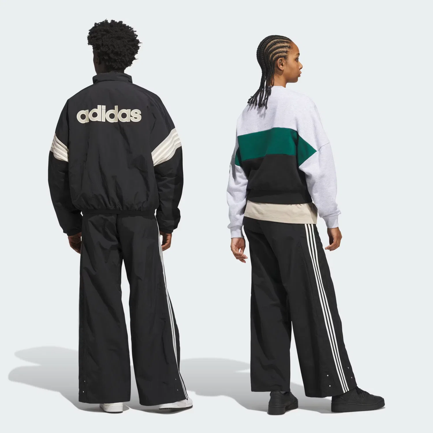Мужские спортивные штаны свободного кроя Snap Sideline Adidas Originals, черный — фото 2