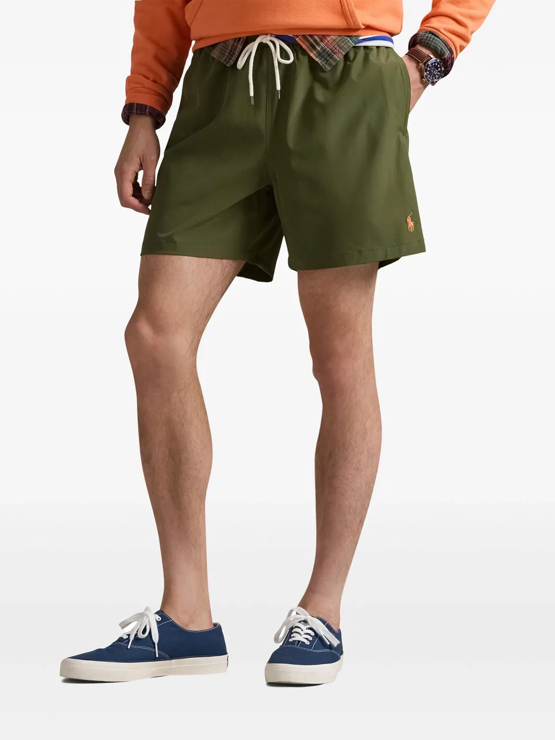 Классические плавательные шорты Traveller Polo Ralph Lauren, зеленый — фото 2