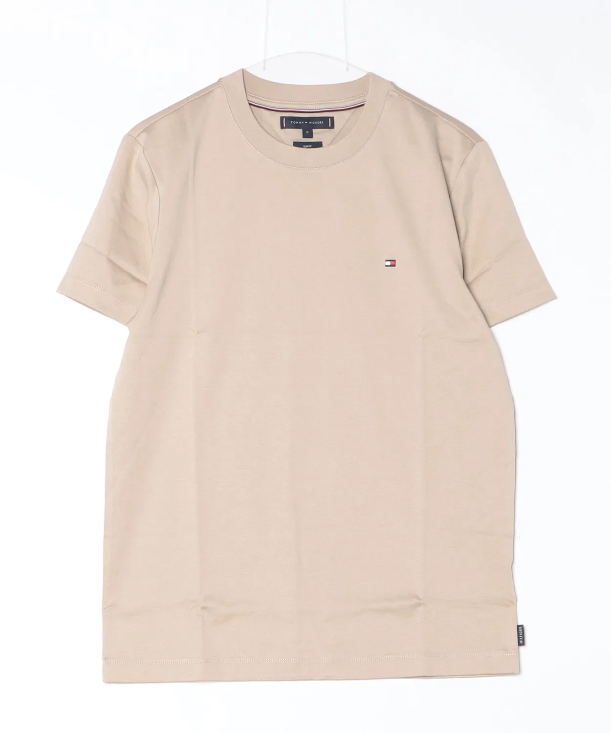 Мужская футболка с коротким рукавом, хлопковая, модель Luxury Interlock TOMMY HILFIGER, Beige