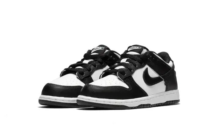 Детские кроссовки из кожи и искусственной кожи Nike Dunk Low BP, Weiss — фото 2