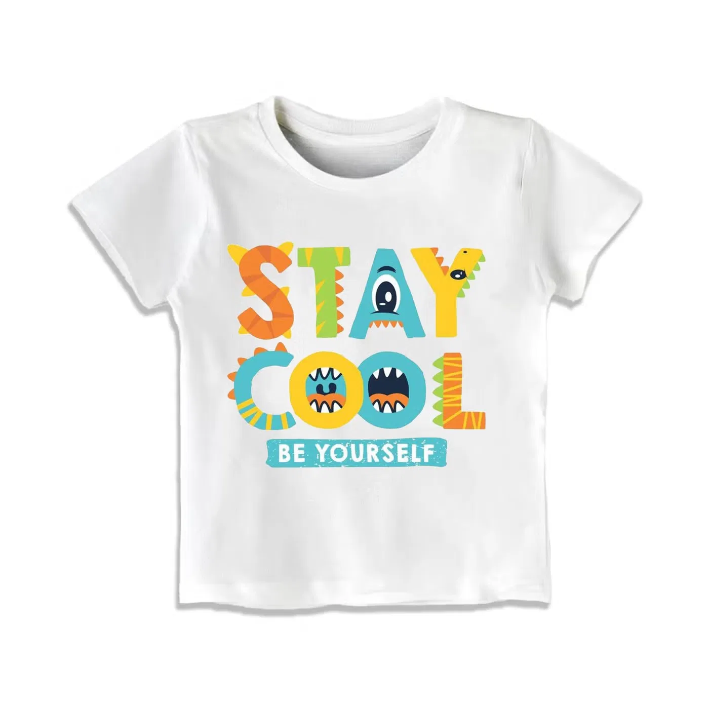Футболка с принтом Stay Cool Be Yourself Yoo Street, белый