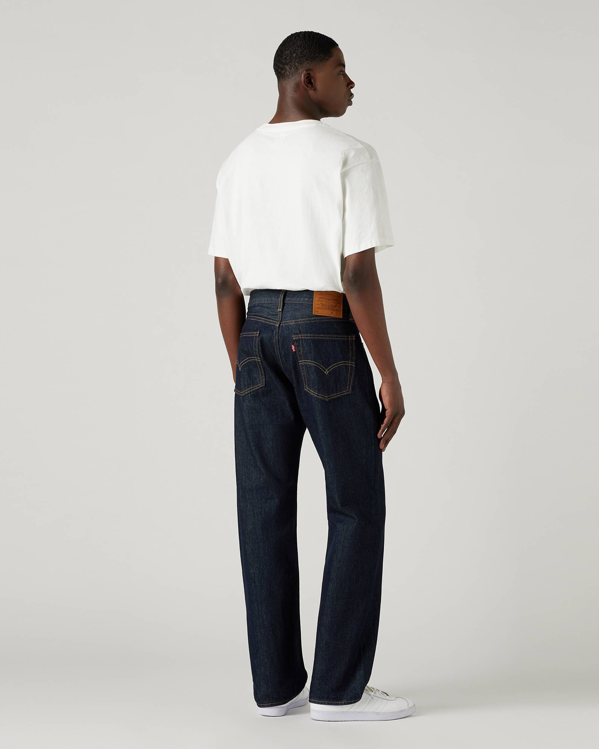 Джинсы Levi's 555 Relaxed Straight, темно-синий — фото 3