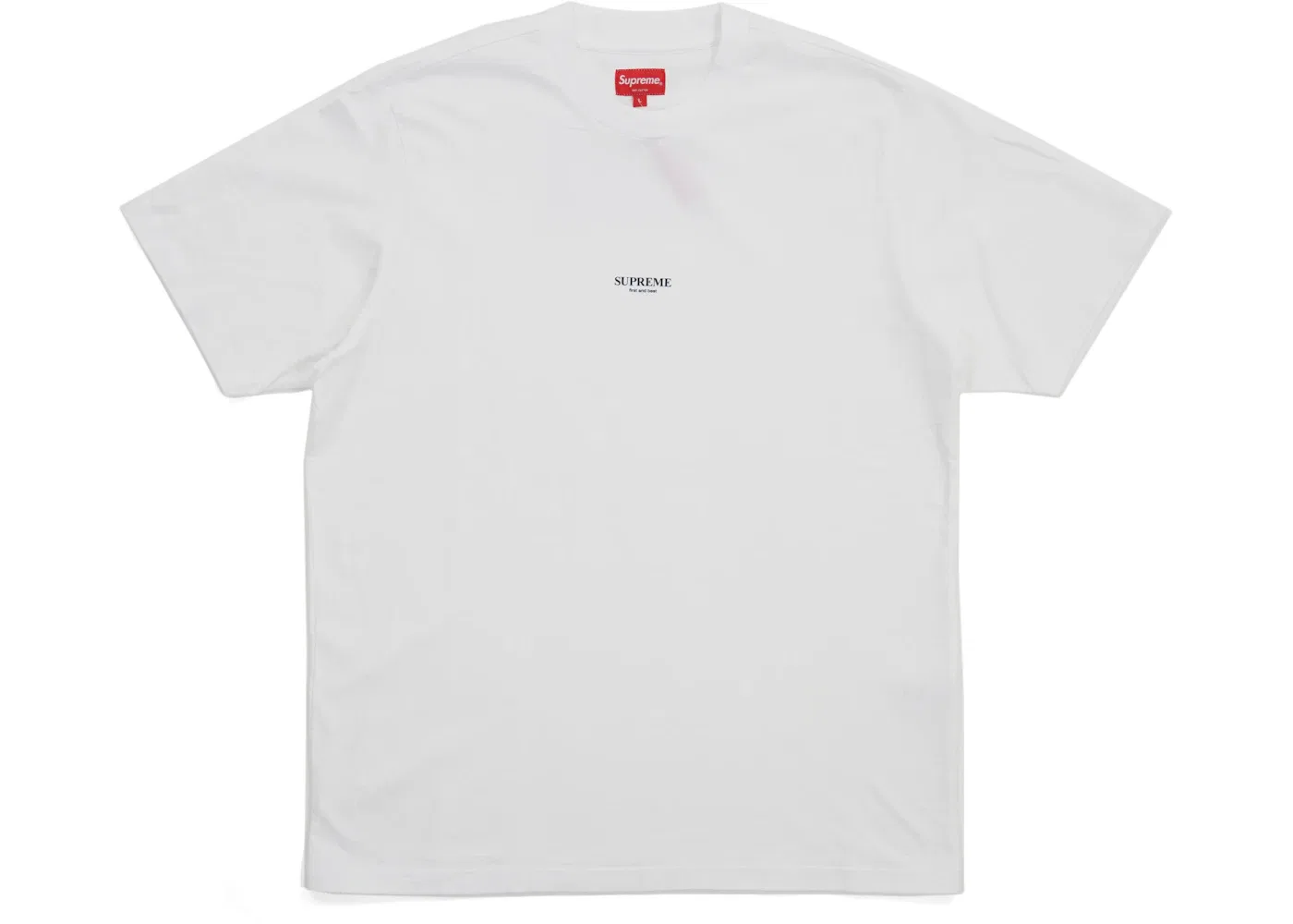 Мужская футболка с принтом Supreme First & Best Tee, White