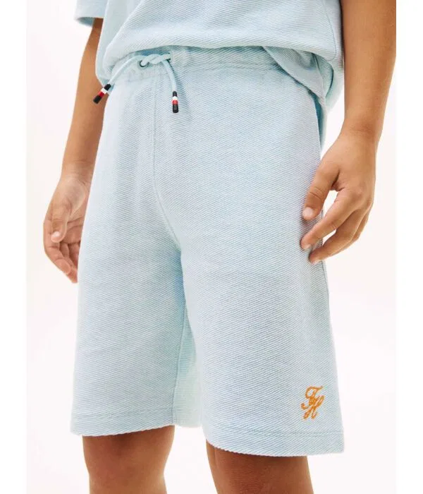 Детские шорты для мальчиков хлопковые Tommy Hilfiger, Azzurro — фото 4
