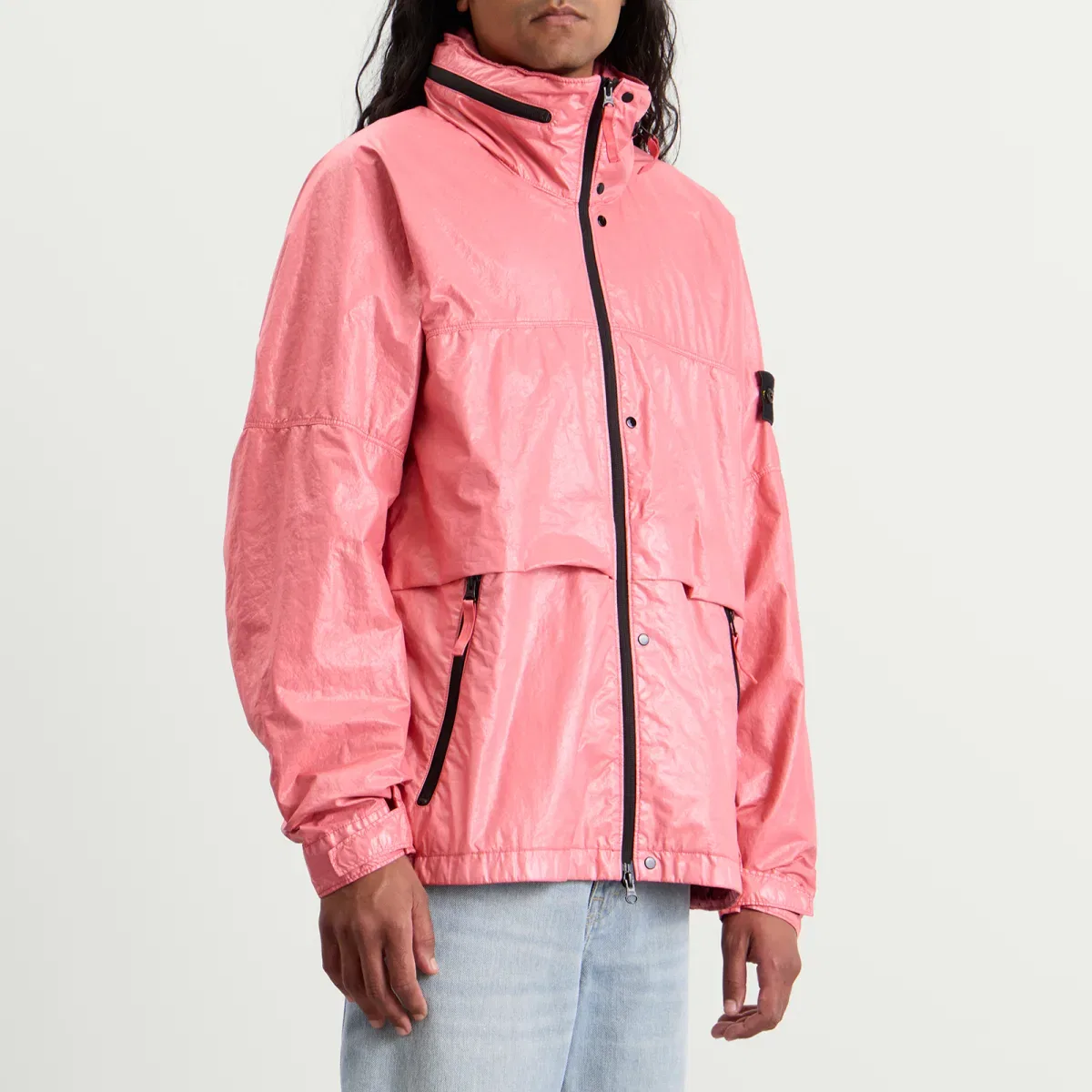 Куртка из нейлона с капюшоном Light Nylon 3L-TC Stone Island, Geranium — фото 2