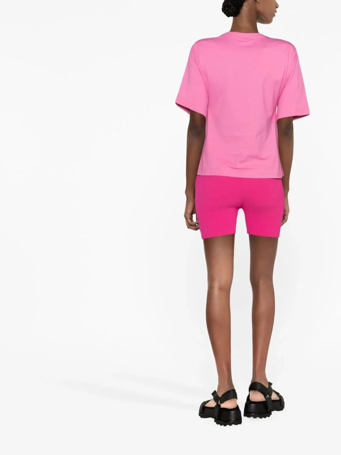 Jacquemus Вязаные шорты Le Short Pralu розовые — фото 2