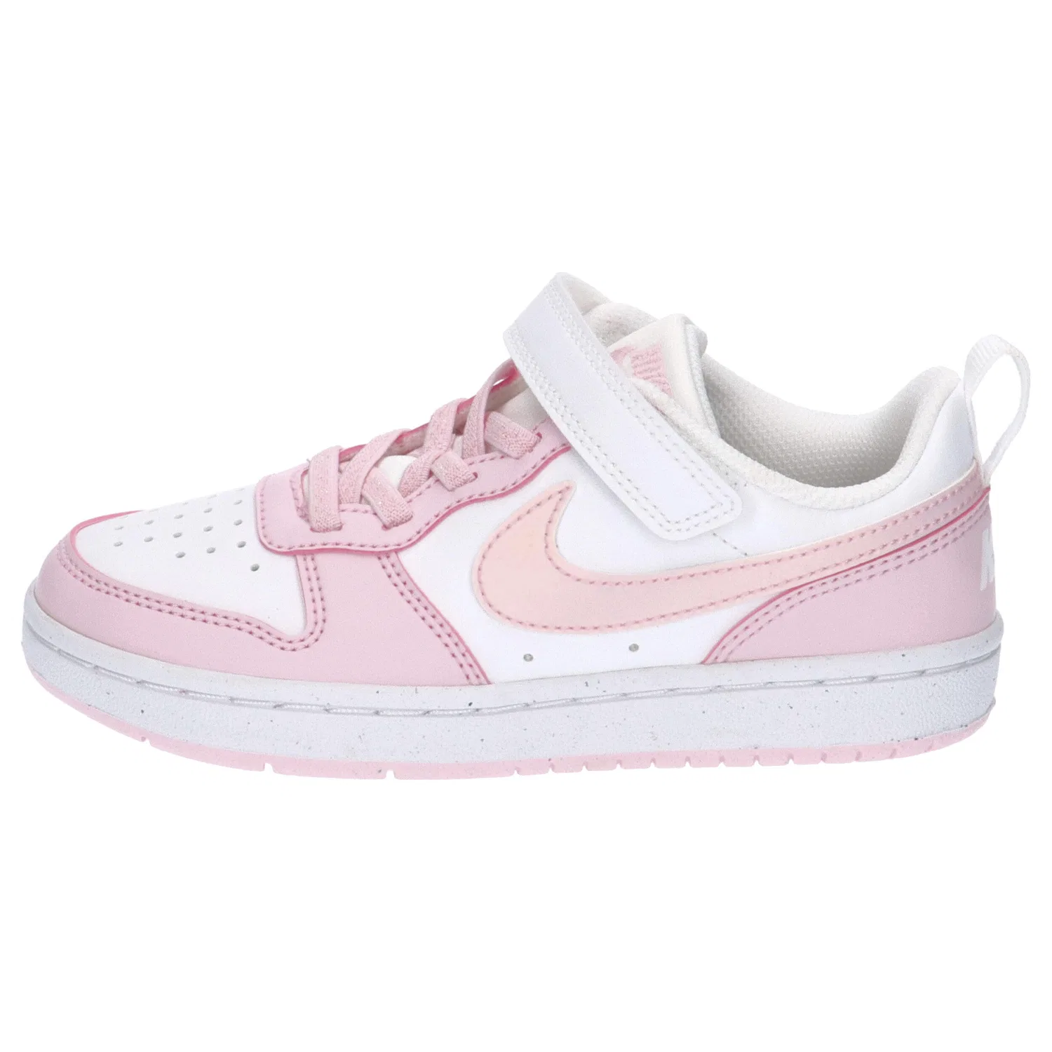 Детские кроссовки с регенерированным верхом Court Borough Low Recraft Nike, Rosa Olivbraun — фото 2