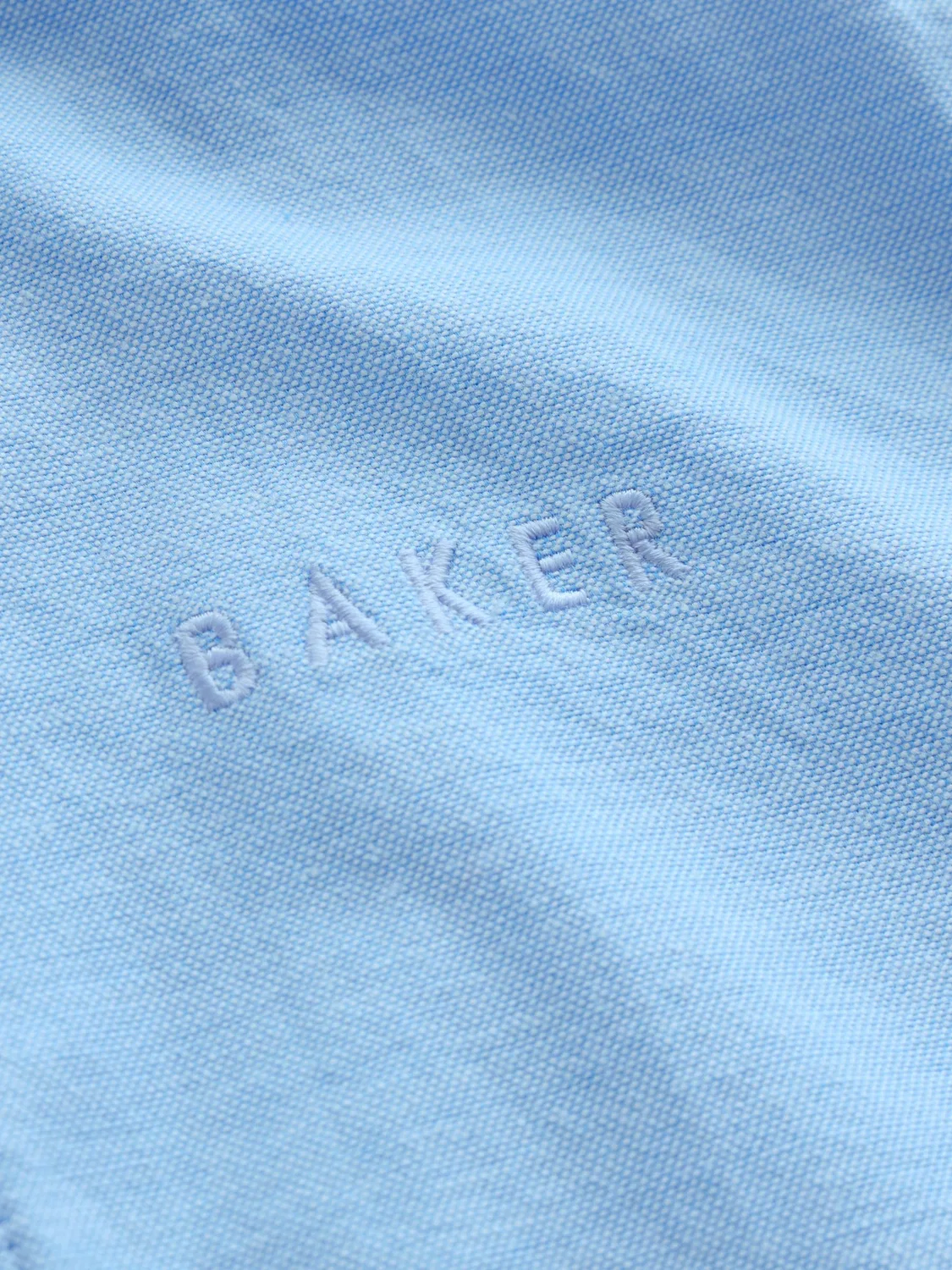 Рубашка оксфордская с коротким рукавом Baker by Ted Baker, синий — фото 4