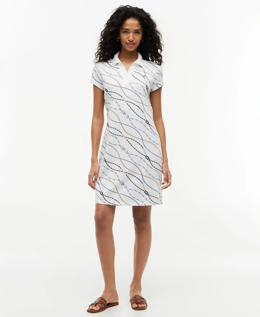 Платье-поло с коротким рукавом и мультиколор принтом Tommy Hilfiger, Multi Color Rope