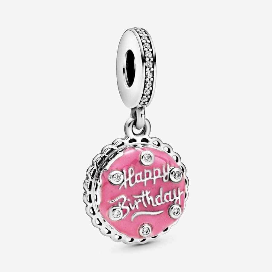 

Шарм-подвеска Pandora Pink Birthday Cake, серебро