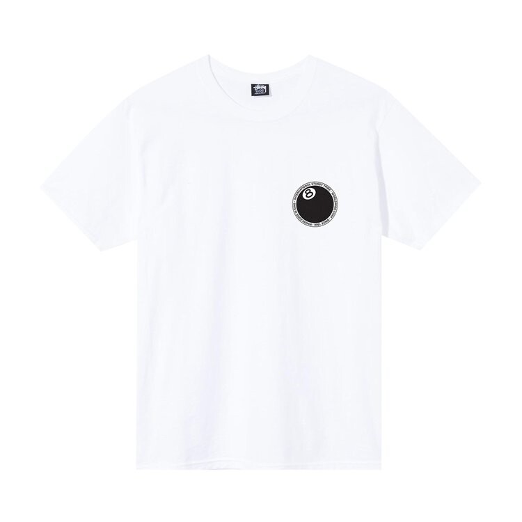 

Футболка Stussy 8 Ball Dot Tee 'White', белый