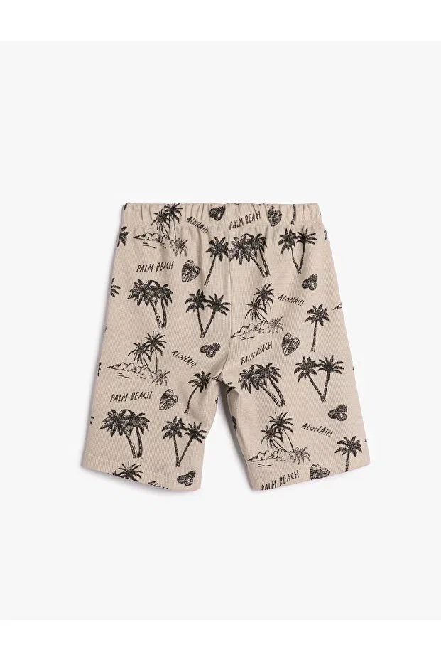 Детские шорты для мальчиков с принтом Koton, Brown Patterned — фото 2