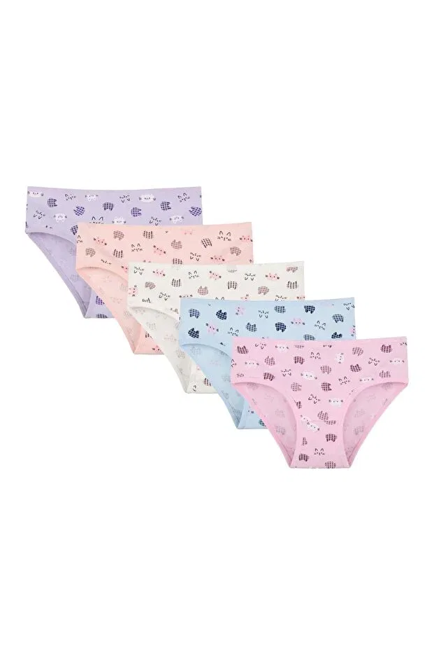 Детские трусы для девочек хлопковые с принтом Donella, Very Colorful-5