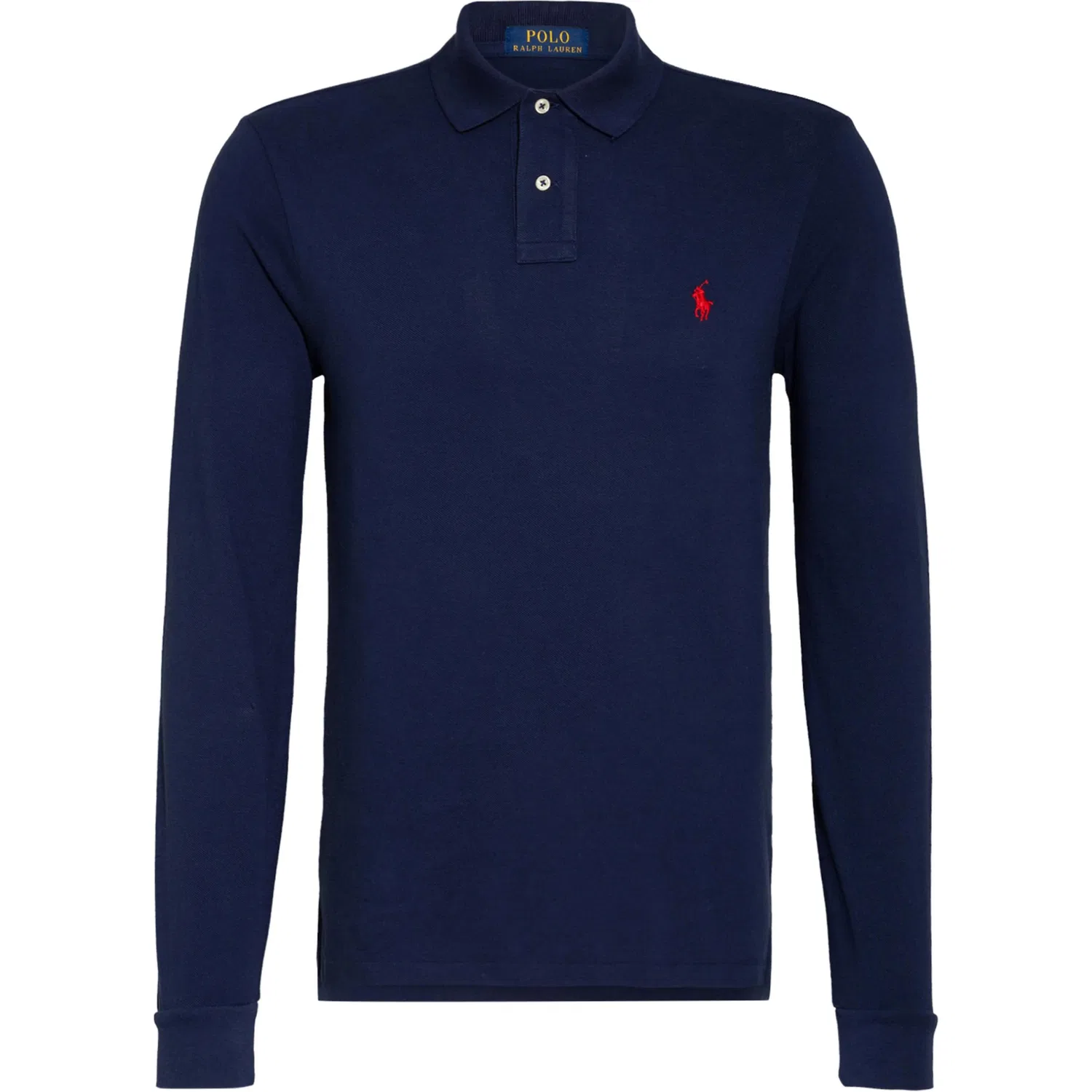 Мужская футболка-поло с длинным рукавом Polo Ralph Lauren, Marine Blue