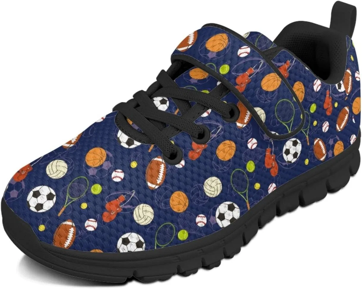 Детские кроссовки для девочек с липучкой Dajingkj, Ball Design Black