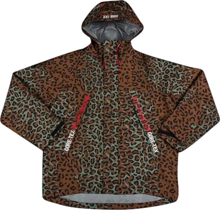 

Куртка Supreme Goretex Taped Seam Jacket 'Leopard', разноцветный, Коричневый, Куртка Supreme Goretex Taped Seam Jacket 'Leopard', разноцветный