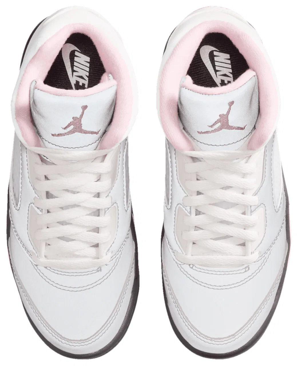 Кроссовки для мальчиков Retro 5 OG Jordan, цвет White/Soft Pink/Black — фото 4