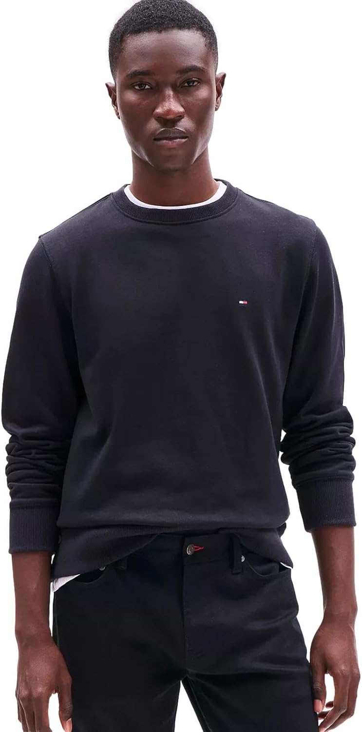 

Коллекция мужских толстовок TOMMY HILFIGER Crew 2025, Th Black