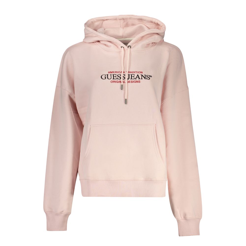 

Розовый хлопковый женский свитер Guess Shoes