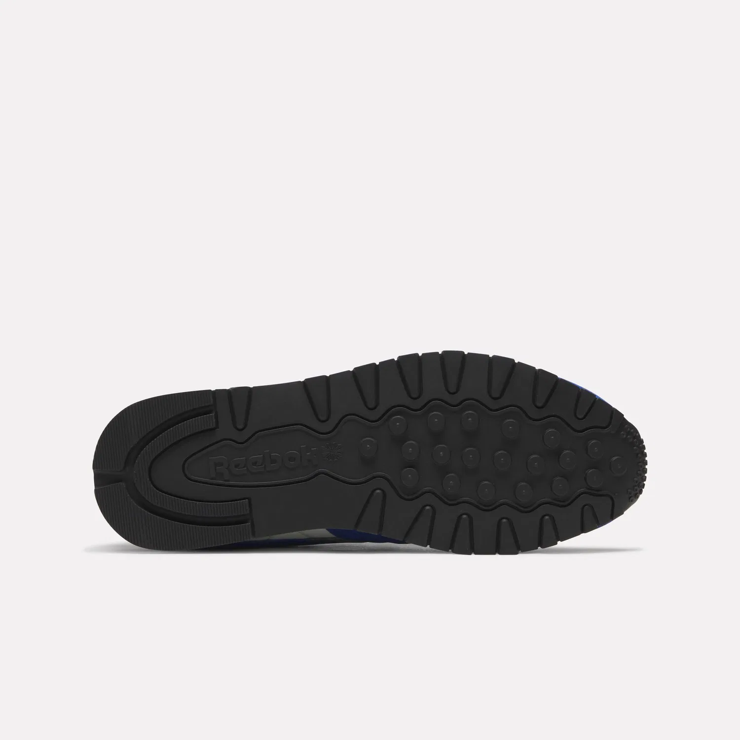 Детские кроссовки для девочек без принта Classic Leather Reebok, Boundless Blue Chalk Grey 3 — фото 4
