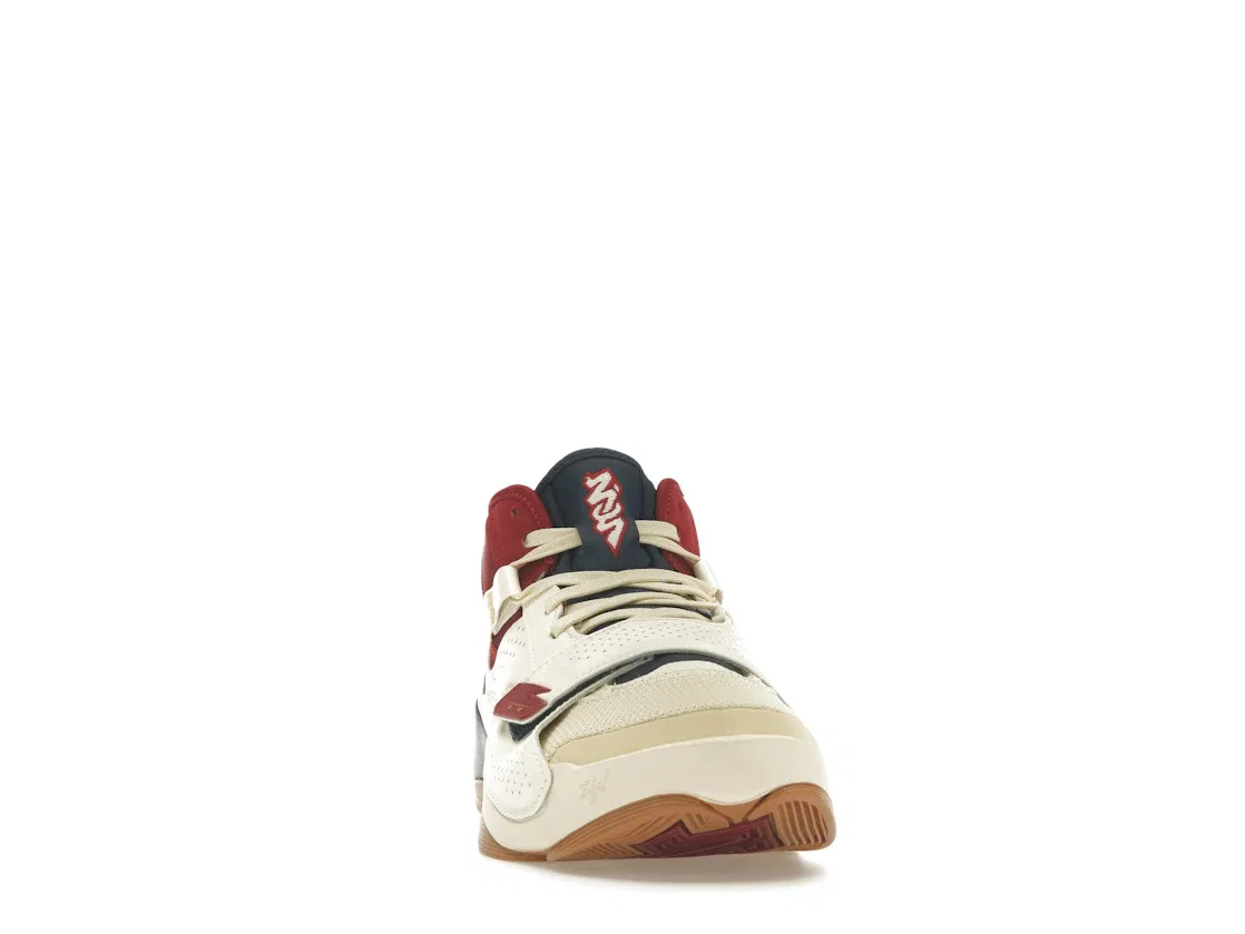 Детские кроссовки для баскетбола Jordan Zion 2 Jordan, Coconut Milk/Pomegranate-Midnight Navy — фото 2
