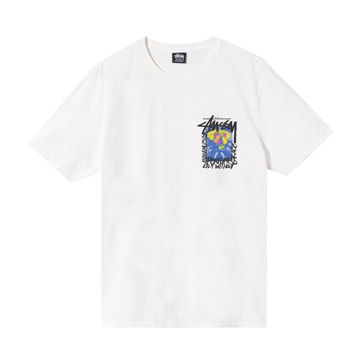 

Футболка Stussy Camelias Pigment Dyed Tee 'Natural', белый